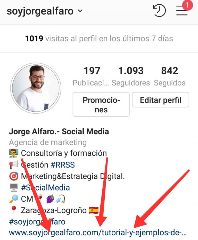 6 PASOS PARA OPTIMIZAR TU PERFIL DE INSTAGRAM - Jorge Alfaro