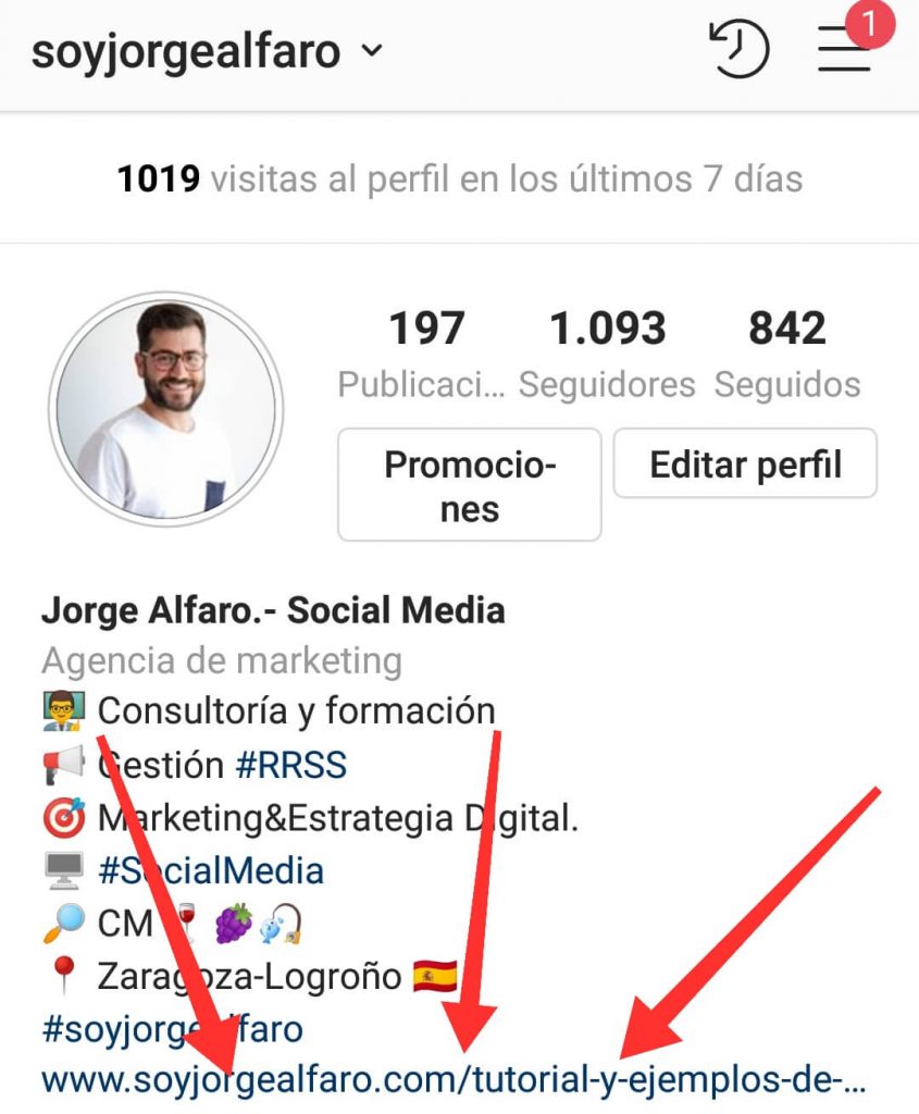 6 PASOS PARA OPTIMIZAR TU PERFIL DE INSTAGRAM - Jorge Alfaro